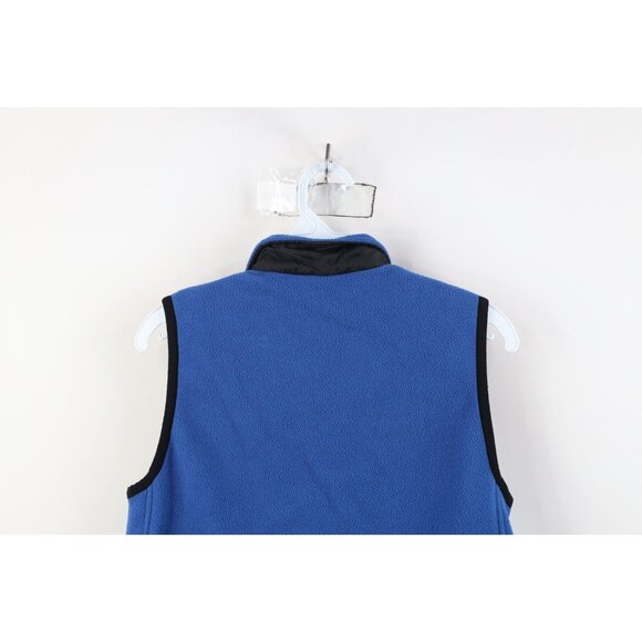 Vintage 90s Nike Womens Medium Travis Scott Mini Swoosh Fleece Vest Jacket Blue - Picture 13 of 14